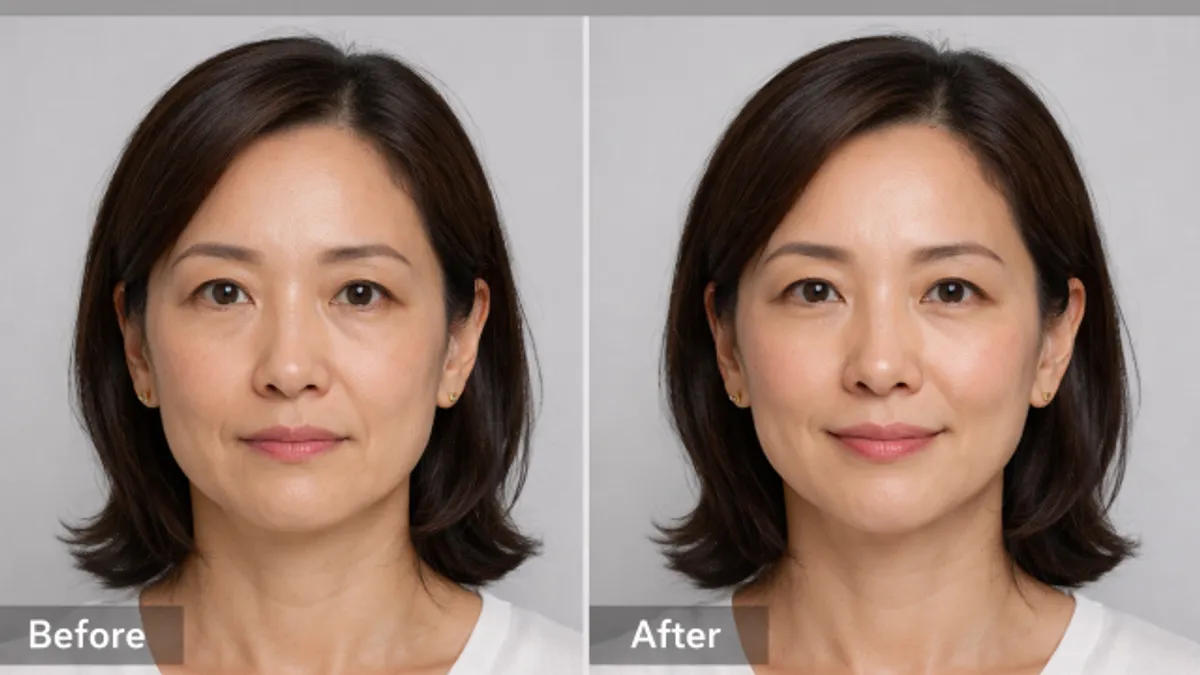 Mid-Face Volume Restoration before and after