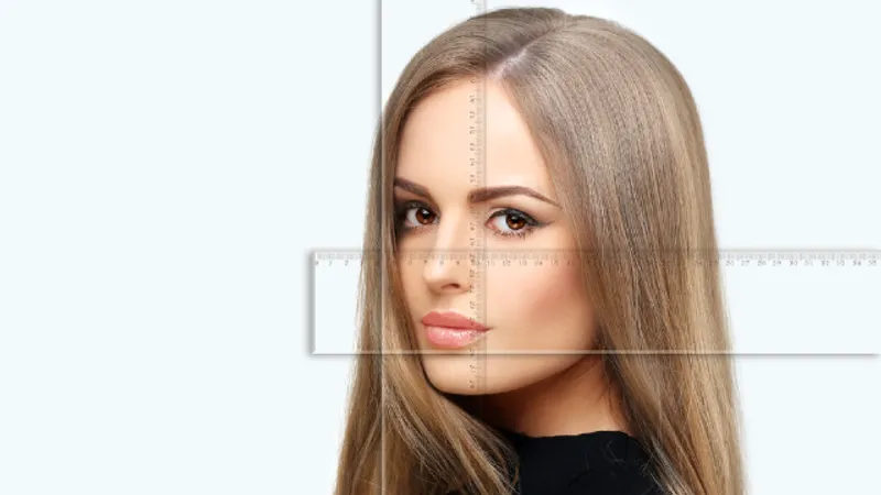 Facial proportion and symmetry assessment for non-surgical face lifting and contouring
