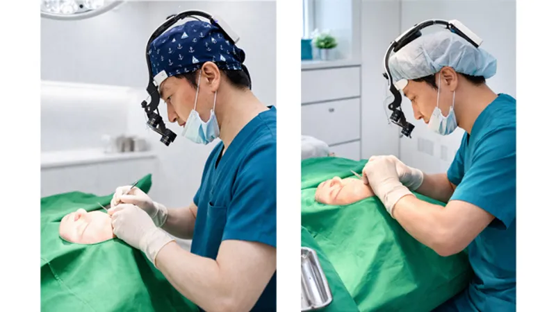 Doctor treating a patient with Shock Wave Altight White Balanced Lifting in a clinic.