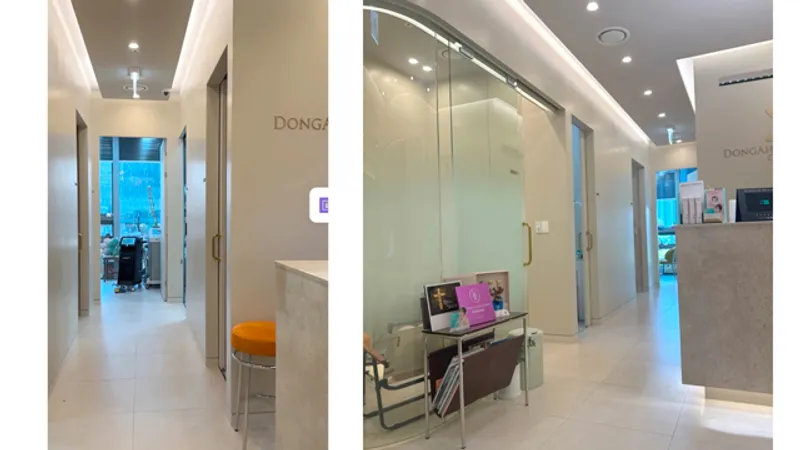 Interior of Dongahn Central Clinic, showcasing the reception and treatment areas for XERF Airdem Rebalanced Lifting and non-surgical facial rejuvenation.
