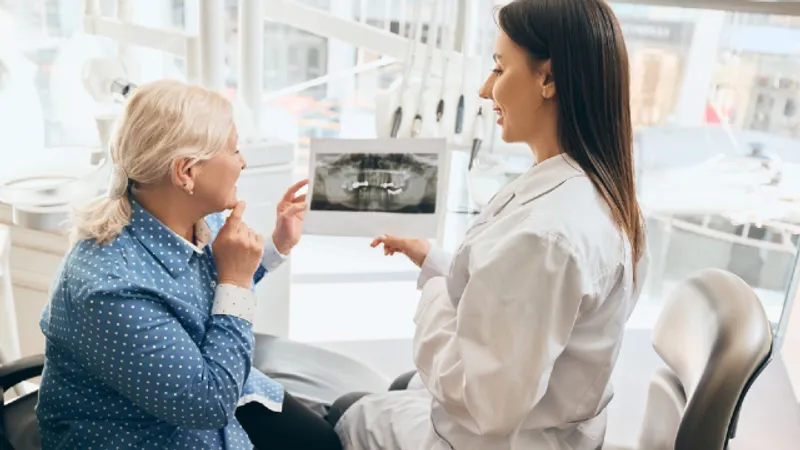 Patient receiving gentle care during clinic consultation session