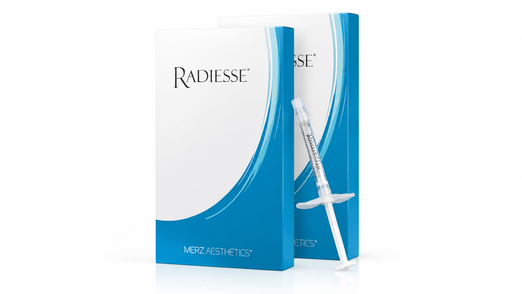 Radiesse injectable product packaging and syringe.