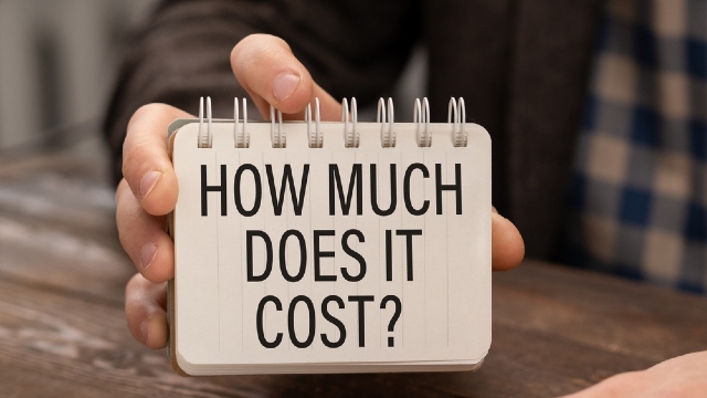 'How much does it cost?' illustrating plastic surgery pricing and consultation quotes